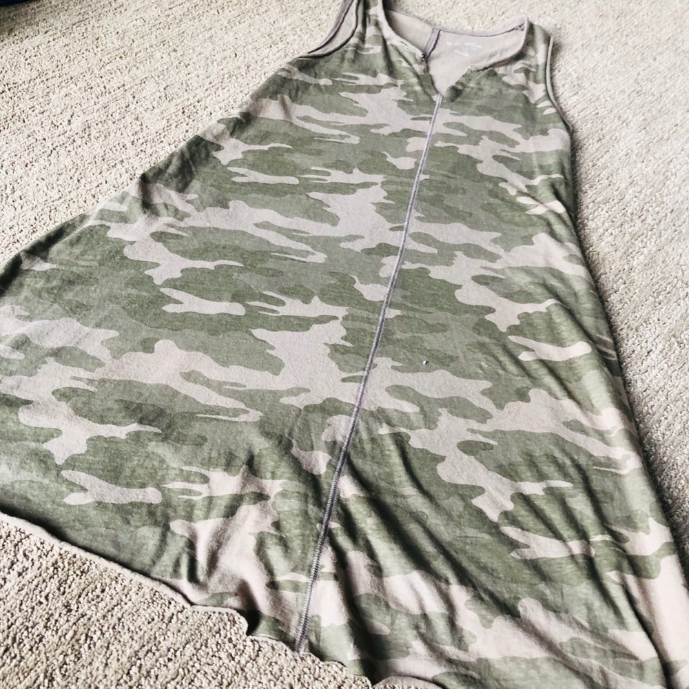 Camouflage v neck Long shirt or dress